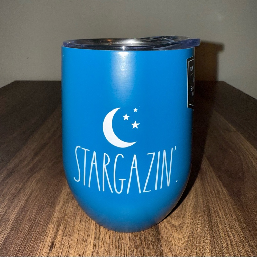 🆕NEW Rae Dunn Blue Stargazin' 12oz. Wine Tumbler